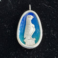 Anthony Hawksley Sterling Silver Enamel Eagle Pendant (1984) | Silverscape