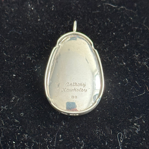 Anthony Hawksley Sterling Silver Enamel Eagle Pendant (1984) | Silverscape
